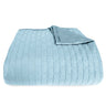Bamboo Quilted Coverlet - 100% Viscose from Bamboo - Sky