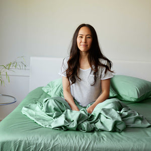 Bamboo Sheet Set - 100% Viscose from Bamboo - Seaglass by BedVoyage