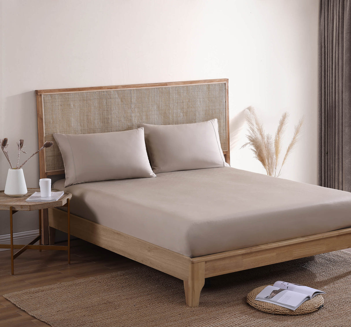Premium Bamboo Viscose Fitted Sheet Set