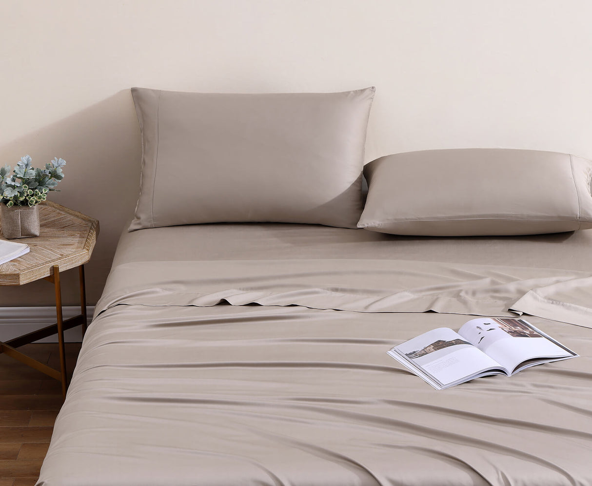 Premium Bamboo Viscose Fitted Sheet Set