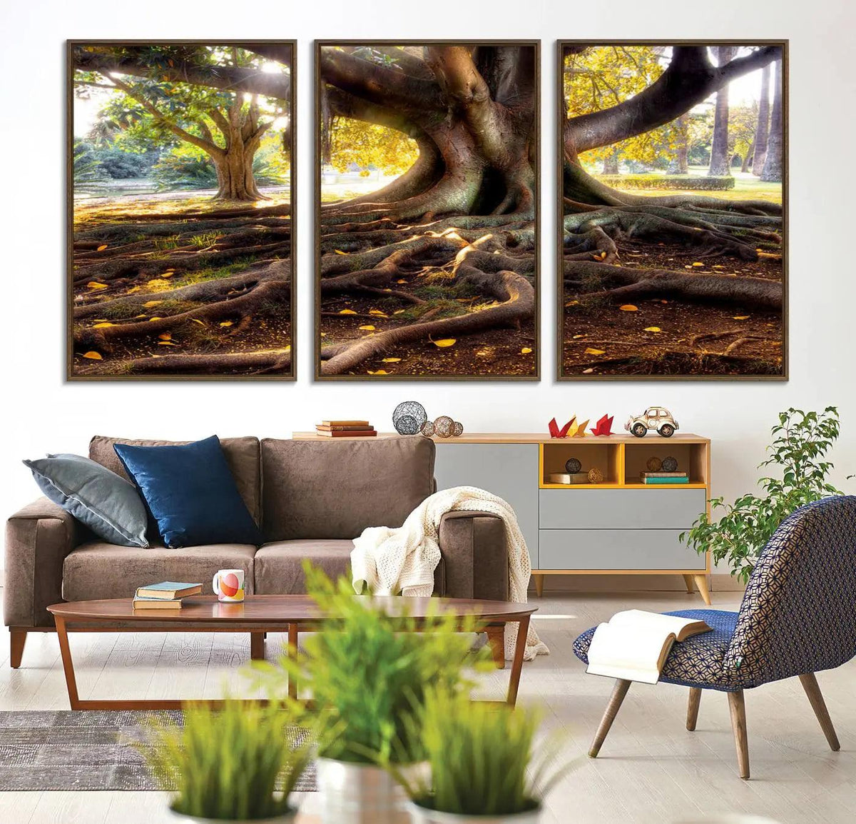 Banyan Tree Canvas Wall Art Print - Majestic Roots and