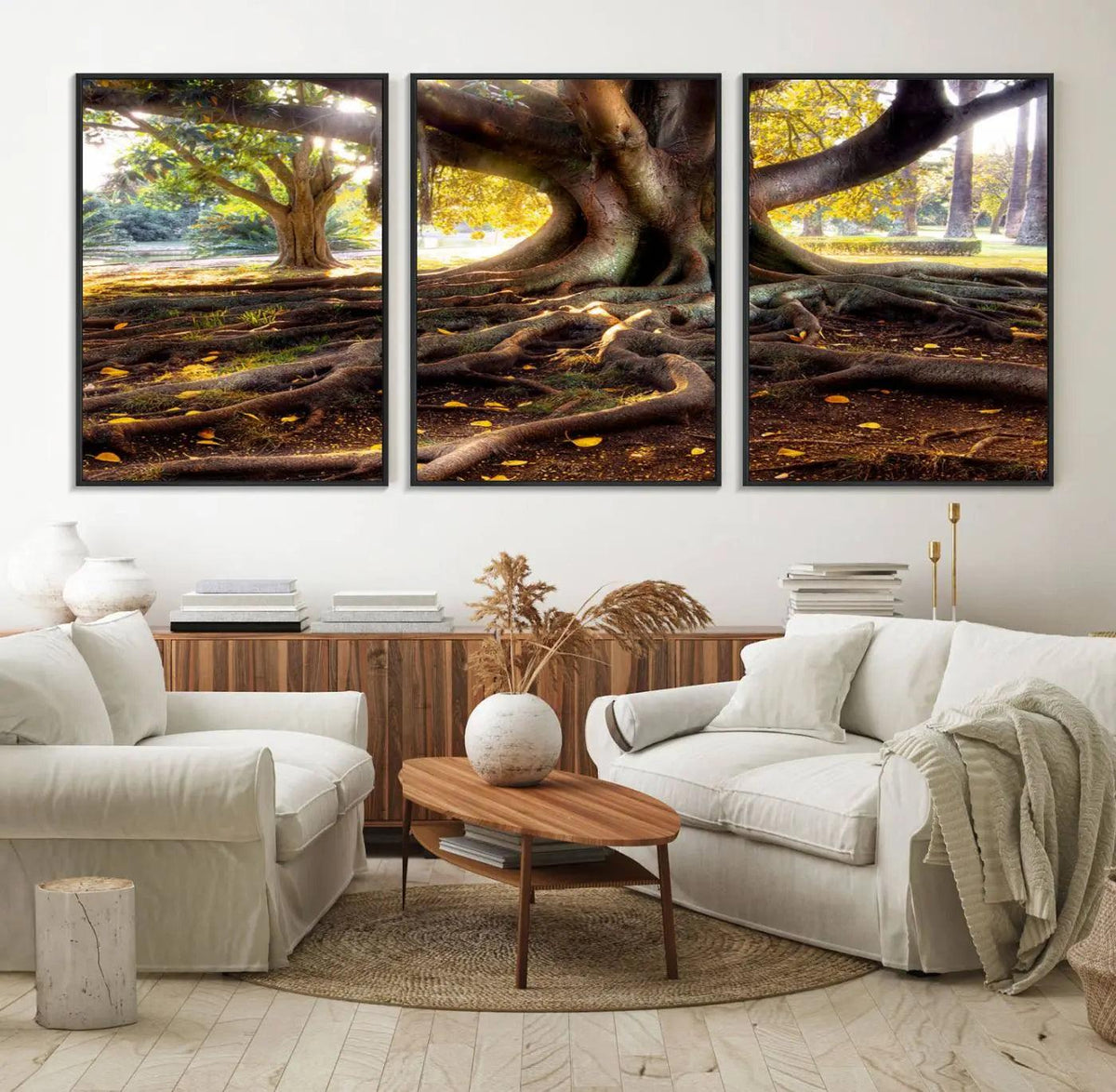 Banyan Tree Canvas Wall Art Print - Majestic Roots and
