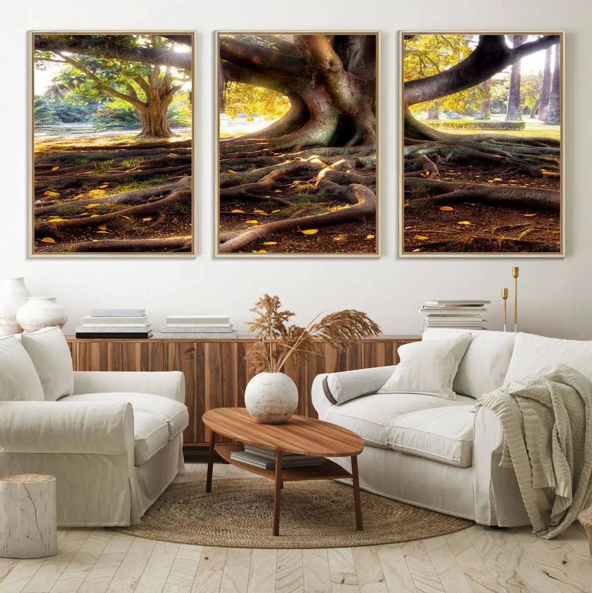 Banyan Tree Canvas Wall Art Print - Majestic Roots and