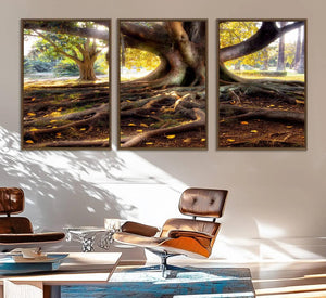 Banyan Tree Canvas Wall Art Print - Majestic Roots and