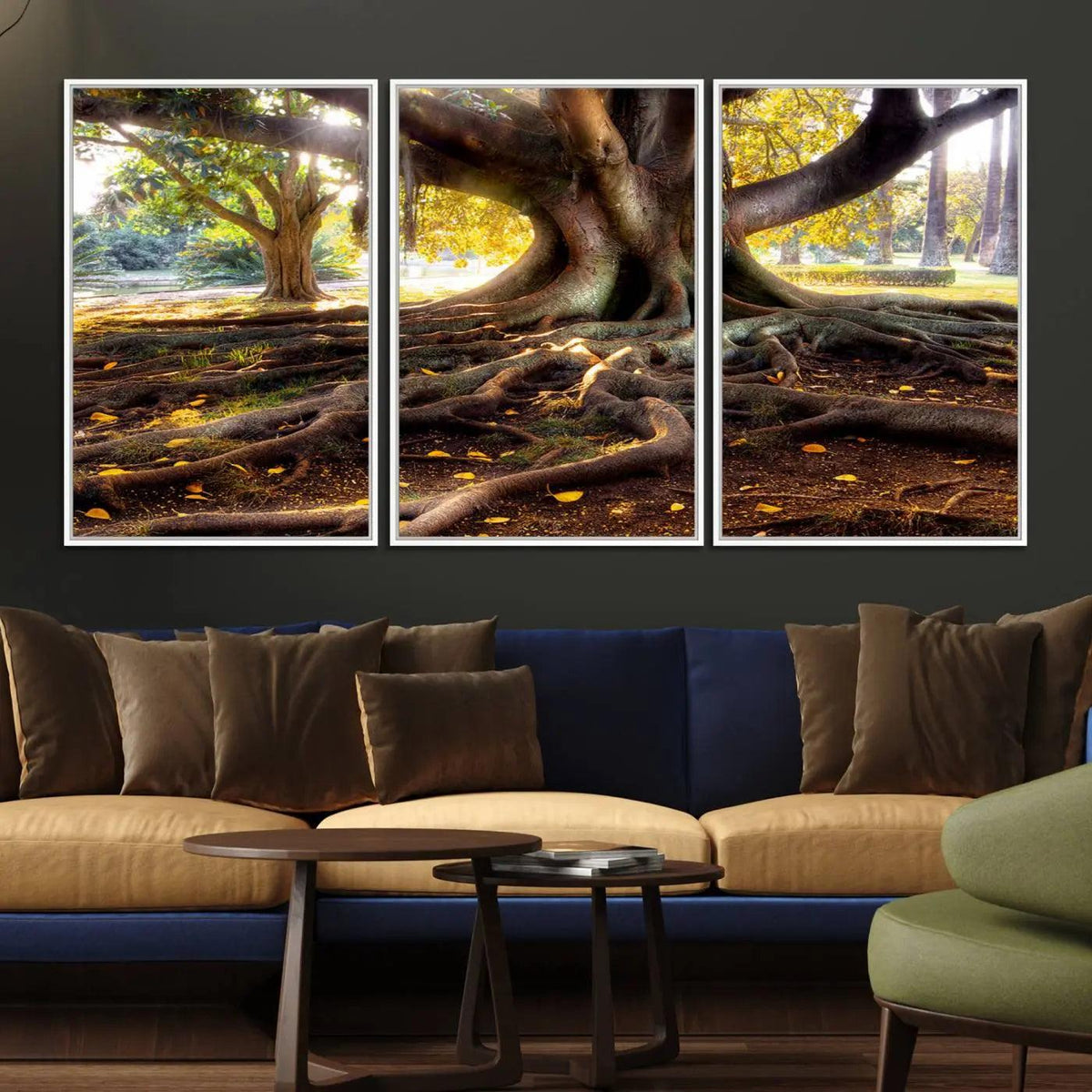 Banyan Tree Canvas Wall Art Print - Majestic Roots and
