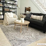 Barny Beige Flat Pile Washable Rug