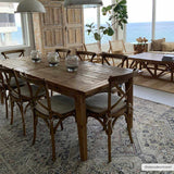 Barny Tan Flat Pile Washable Area Rug