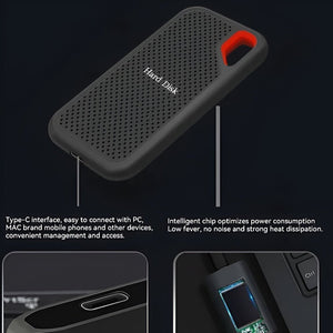 Portable External SSD 8TB USB-C Solid State Drive