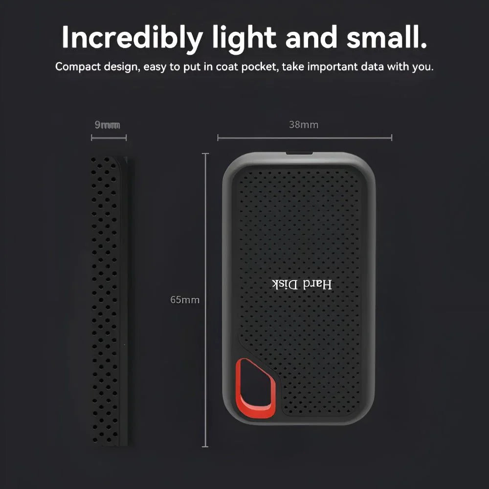 Portable External SSD 8TB USB-C Solid State Drive