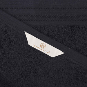 Honeycomb Textured Waffle Border Cotton Bath Towels, Set of 4 - Bath Towel by Superior Brand