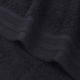 Honeycomb Textured Waffle Border Cotton Bath Towels, Set of 4 - Bath Towel by Superior Brand