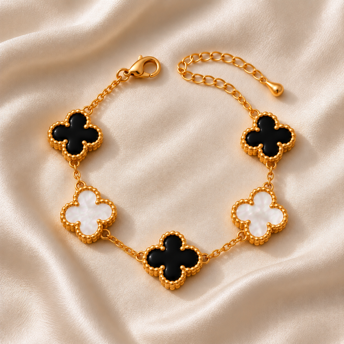 Title: 18k Gold Plated Bloom Line Bracelet
