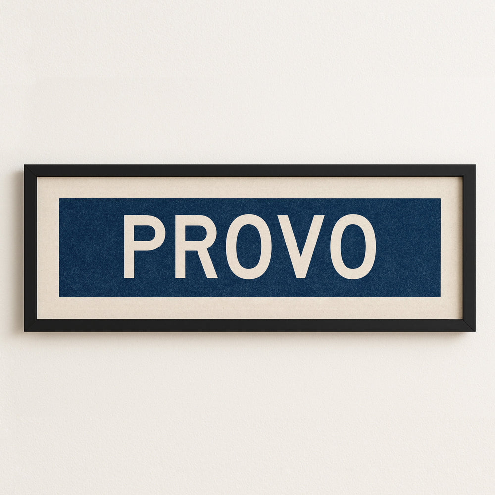 Framed Provo Navy Bus Scroll