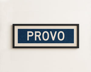 Framed Provo Navy Bus Scroll