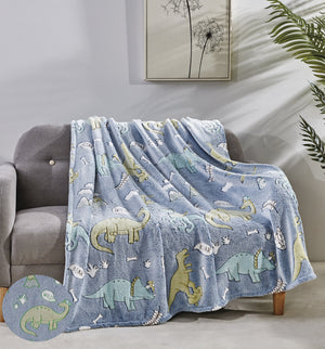 Faith, Hope, Love Home Décor Ultra Plush Cosmic Glow In The Dark Throw Blanket
