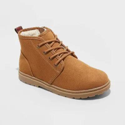 Cat & Jack Kids Zipper Slip-On Ankle Chukka Boots Faux Fur