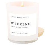Weekend Soy Candle - White Jar - 11 oz