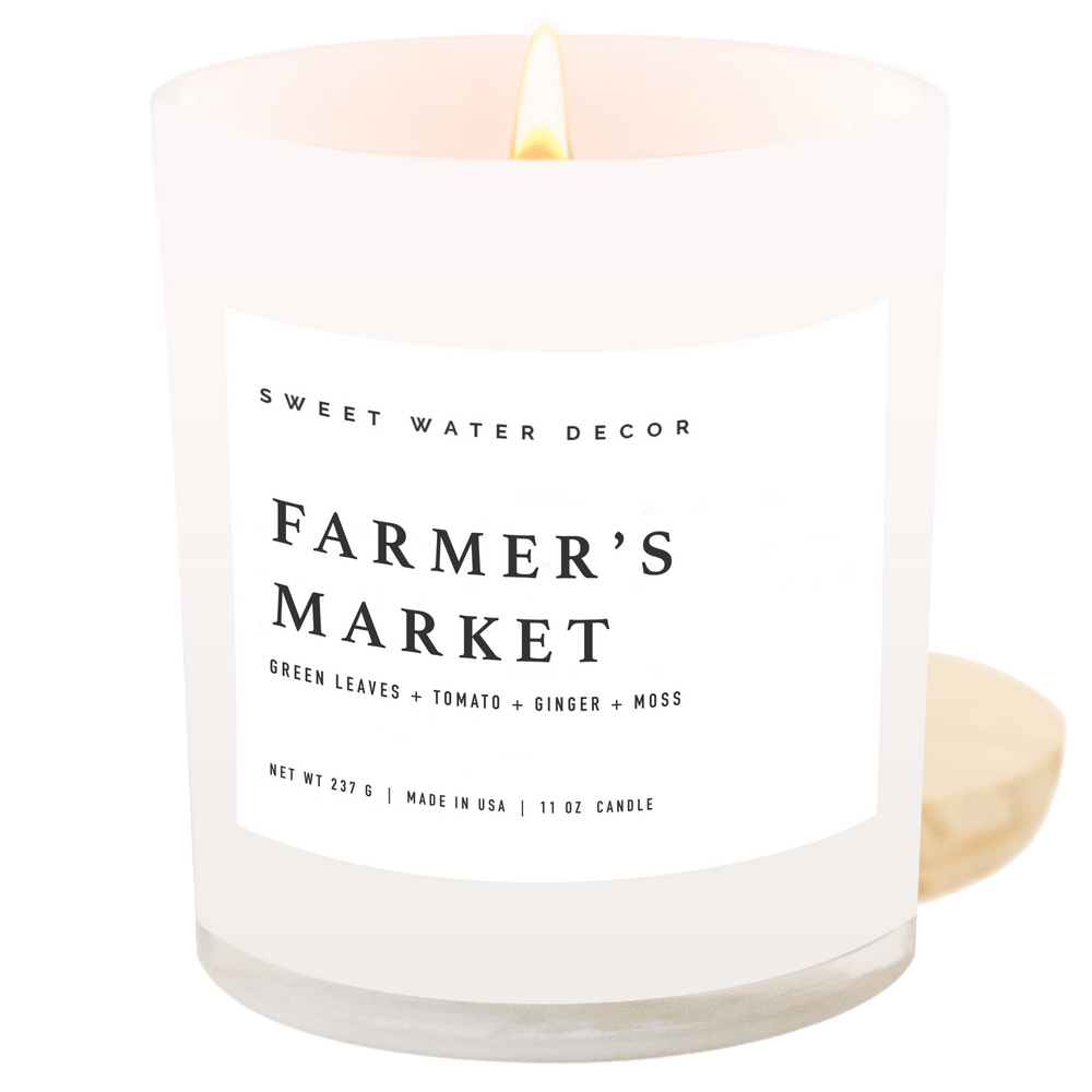 Farmer's Market Soy Candle - White Jar - 11 oz