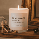 Blackwood Cherry Soy Candle - White Jar - 11 oz