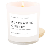 Blackwood Cherry Soy Candle - White Jar - 11 oz