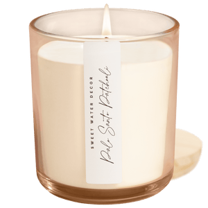 Palo Santo Patchouli Soy Candle - Tinted Glass Jar - 12 oz