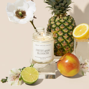 Fresh-Apple-Blossom-Soy-Candle-Clear-Jar-9-oz-Candles