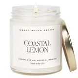 Coastal Lemon Soy Candle - Clear Jar - 9 oz