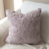 Pack of 2 Double sides furry throw pillow case and insert great to snuggle