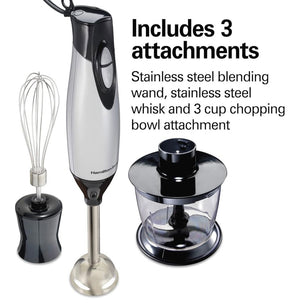Hamilton Beach 4-in-1 Electric Immersion Hand Blender with Whisk and Chopper