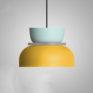 Nordic Dual-Tone Dome Pendant Light LED Zinc Alloy 1-Light Indoor