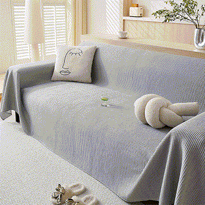 Cooling Comfy Throw Sofa Cover, Textured & Breathable, Multi-Use Decorative Couch Covers for Summer