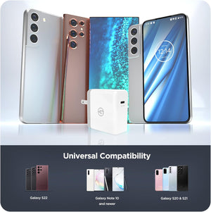 (45W) Super Fast Charger for Samsung Galaxy S23 Ultra /S22 Ultra Charger Set (PD Enabled) Ultra Rapid Charging Wall Power Adapter with Cable