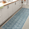 Porter Geometric Art Deco Fan Pattern High-Low Runner Rug