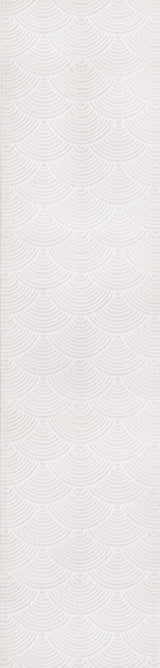 Porter Geometric Art Deco Fan Pattern High-Low Runner Rug
