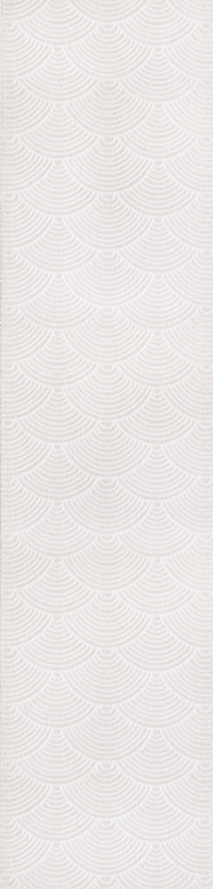 Porter Geometric Art Deco Fan Pattern High-Low Runner Rug