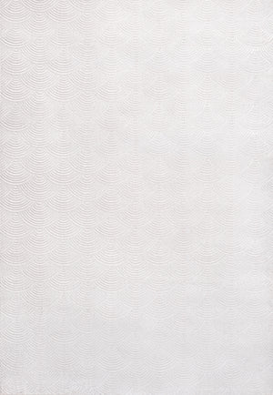 Porter Geometric Art Deco Fan Pattern High-Low Area Rug