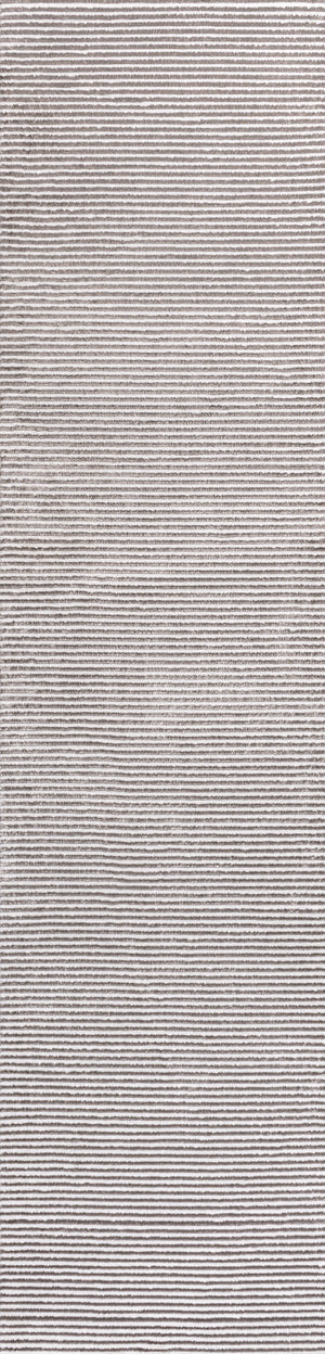 Cole Modern Minimalist Pinstripe High-Low Runner Rug