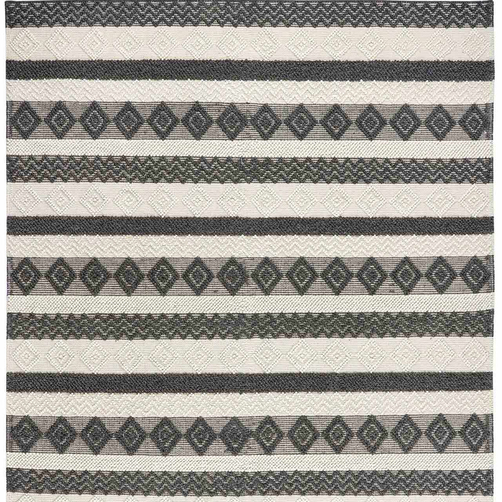 Whittington Black&White Wool Rug - Clearance