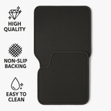 4 Piece Set of Car Floor Mats Front 26.75 x 14.25 inches, Rear 13.5 x 20 inches