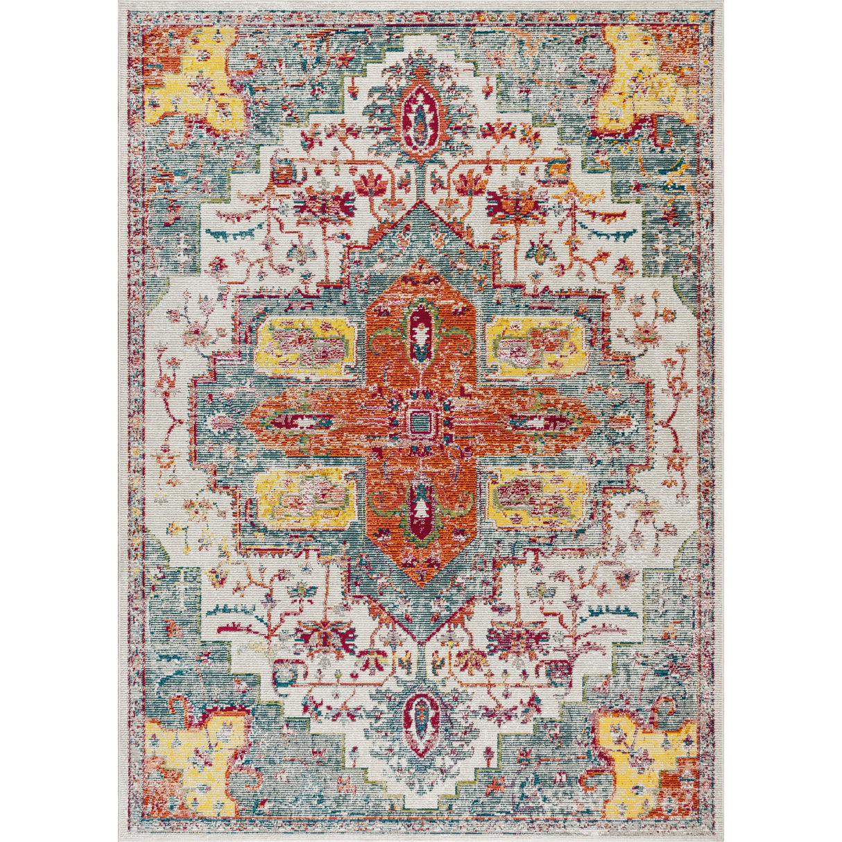 Zafra Vintage Medallion Area Rug