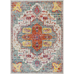 Zafra Vintage Medallion Area Rug