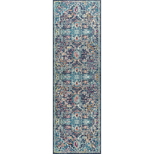 Zafra Vintage Medallion Peacock Runner Rug