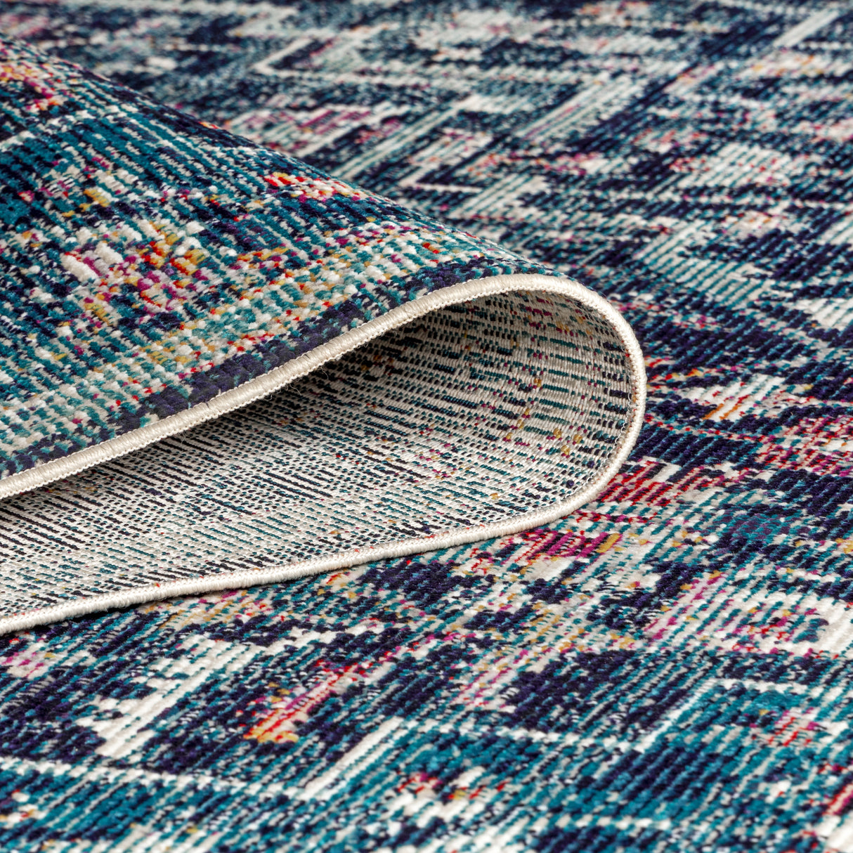 Zafra Vintage Medallion Peacock Area Rug