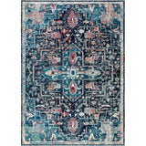Zafra Vintage Medallion Peacock Area Rug