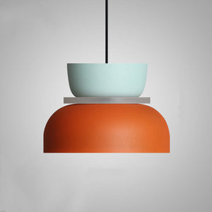 Nordic Dual-Tone Dome Pendant Light LED Zinc Alloy 1-Light Indoor