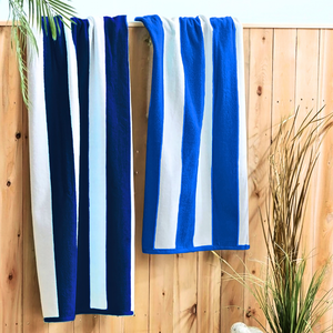 Mid-weight Cabana Beach Towel: 100% Cotton Towel