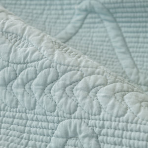 Geometric Textured Cotton Quilted Sofa Cover, Non-Slip Washable Couch Protector