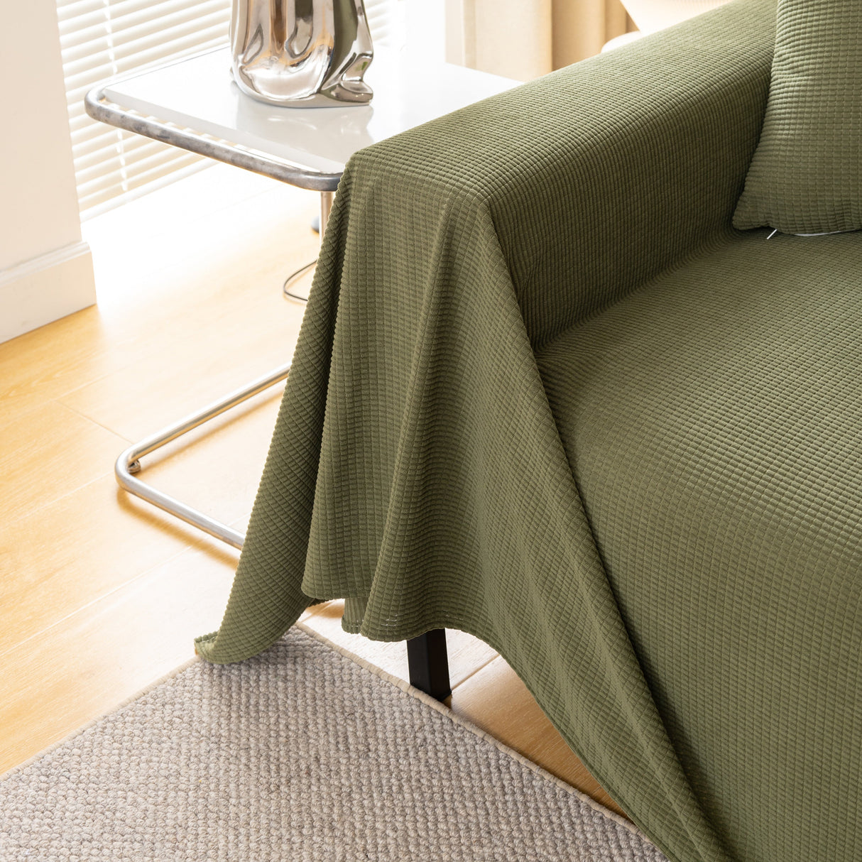Waterproof Soft Cotton Plush Couch Cover Blanket, Extra Large Furniture Decoration Cover Sofa Slipcovers