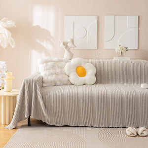 Luxury Oversized Soft Plush L Shape Couch Cover Sofa Throw Cover, Extra Large Blanket to Cover Couch