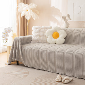 Luxury Oversized Soft Plush L Shape Couch Cover Sofa Throw Cover, Extra Large Blanket to Cover Couch